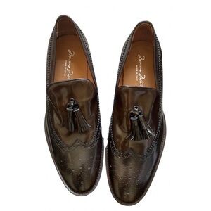 Italian Shoemakers Dark Brown Tassel Loafers